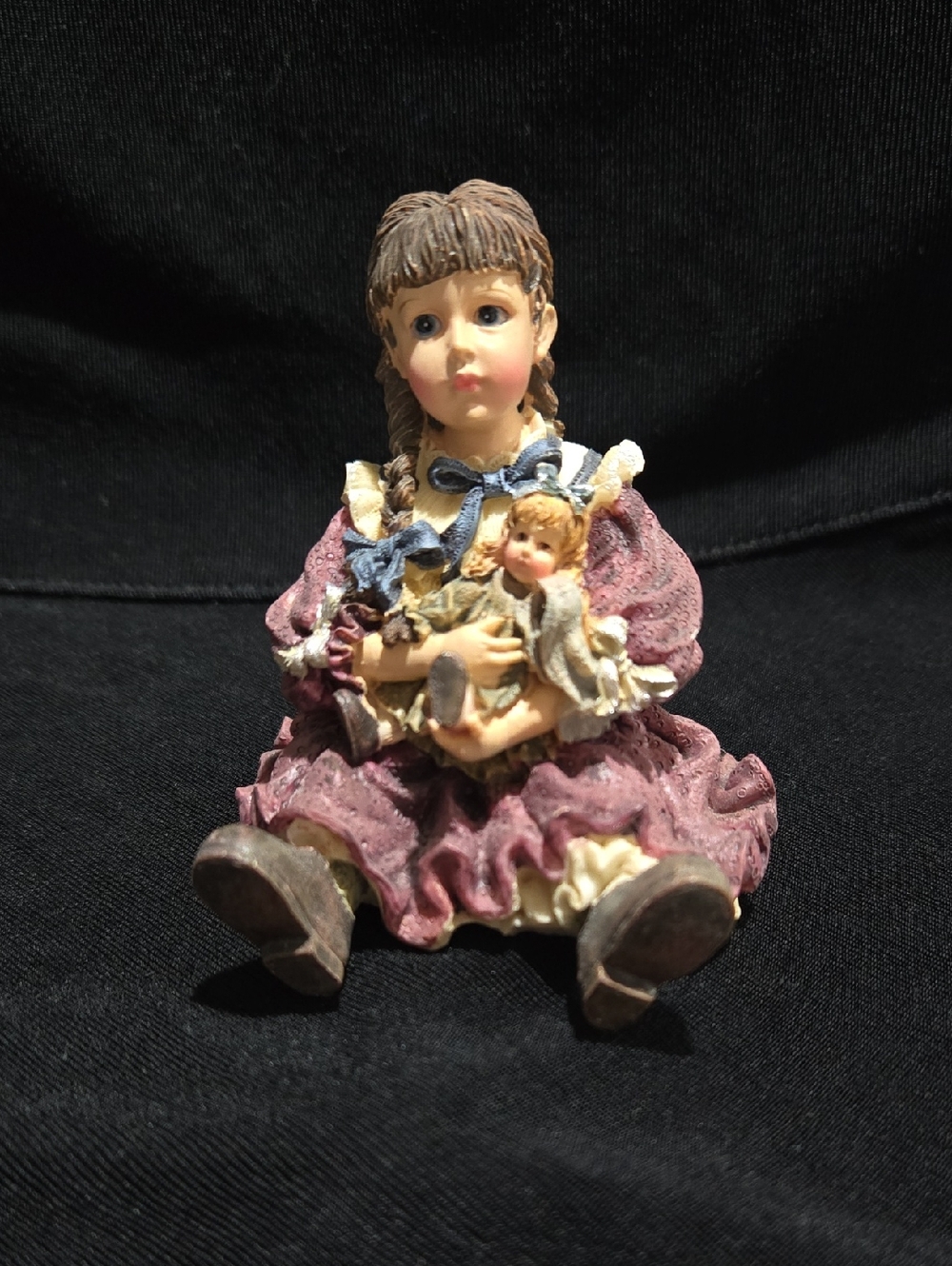 Boyds Bears Dollstone Collection figurine titled "Patricia with Molly,"